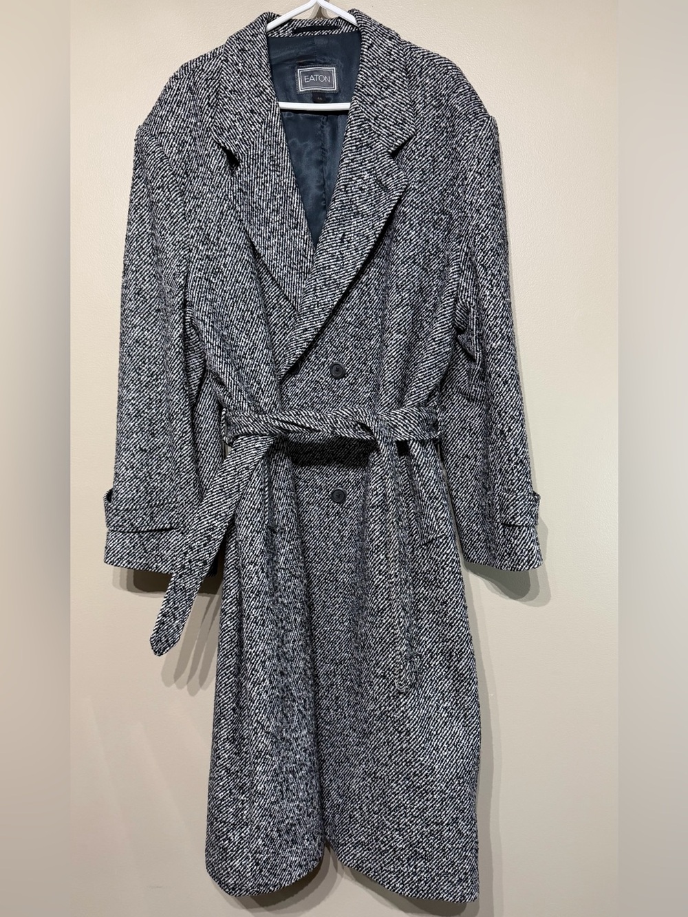 Vintage 90’s Oversized Heavy Wool Trench Coat